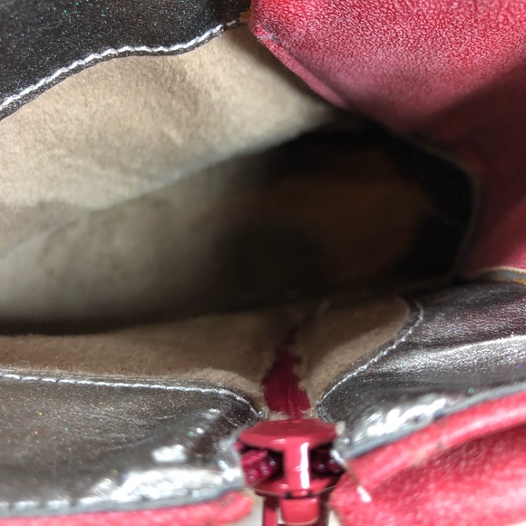 Karkein red moto combat layered boots boho NWOT - Picture 8 of 8